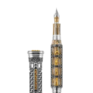Theory of Evolution Fountain Pen, Silver 18k Gold